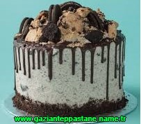 Gaziantep Mois Çikolatalı krokanlı yaş pasta